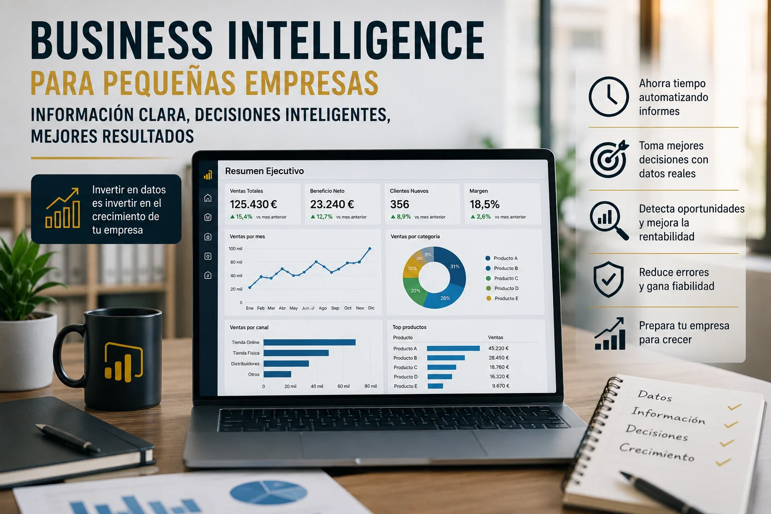 Business Intelligence para pequeñas empresas y pymes